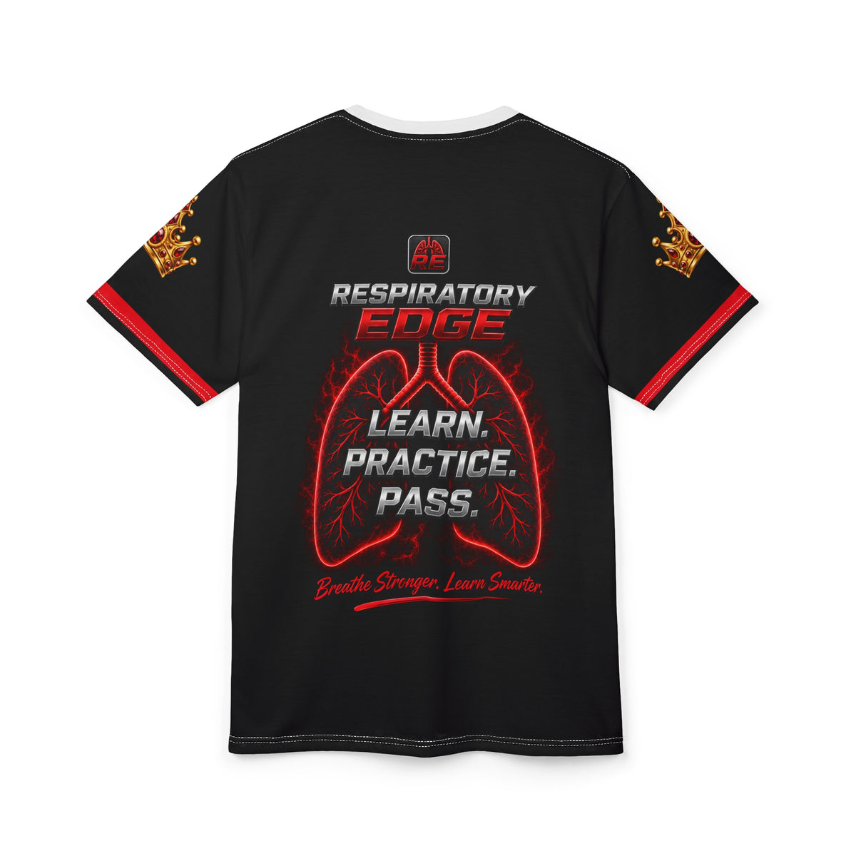 Respiratory Edge | Crystal Study Crew AOP T-Shirt