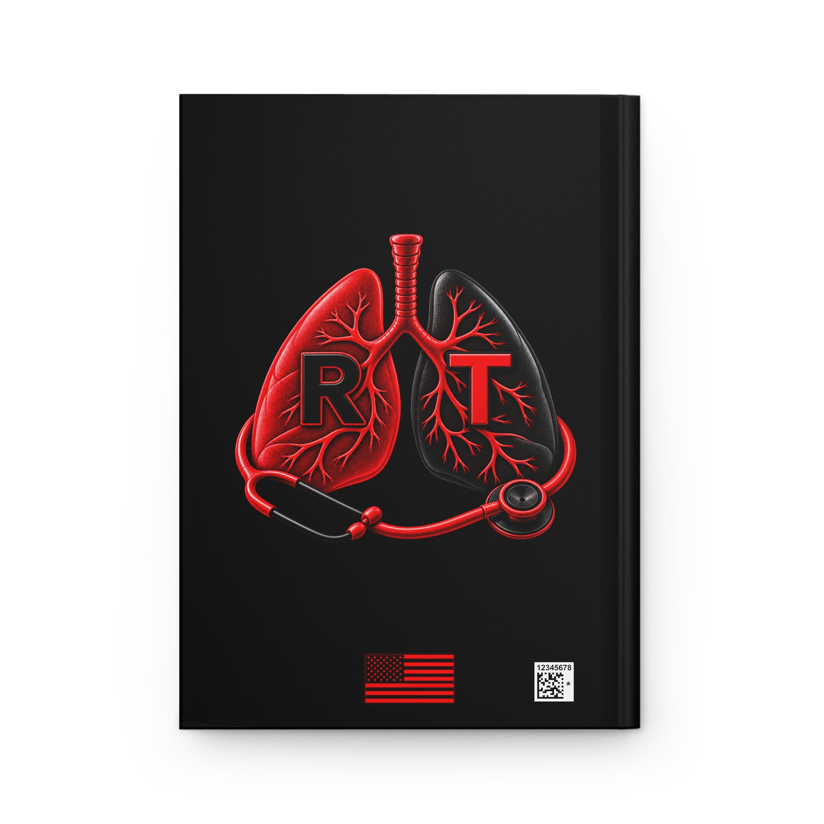 Respiratory Therapy RT Logo Hardcover Journal