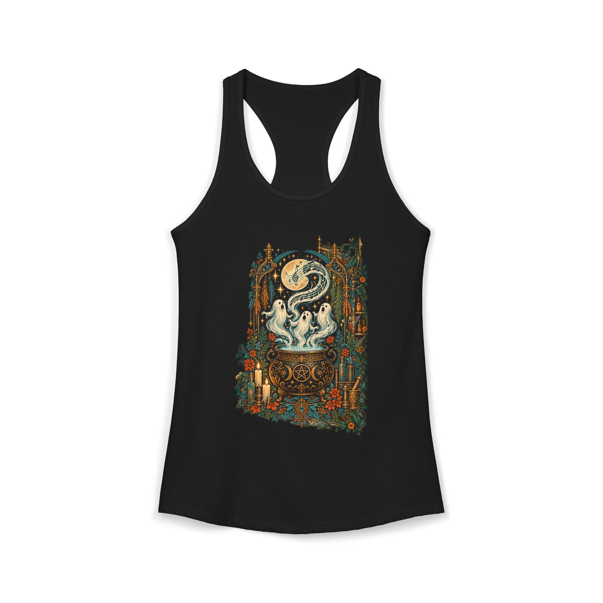 Halloween Never Sleeps — The Cauldron Choir Women’s Racerback Tank