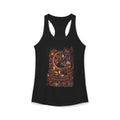 Halloween Never Sleeps — The Black Cat Oracle Women’s Racerback Tank