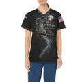 Midnight Resolve — Veteran Halloween All-Over Print Scrub Top