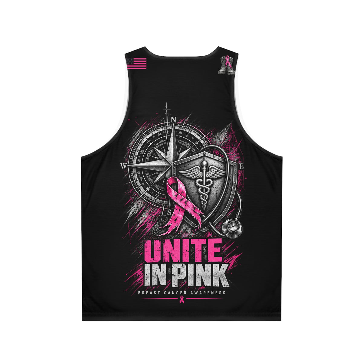 Strength in Every Step — Military Medical Breast Cancer Awareness Tank