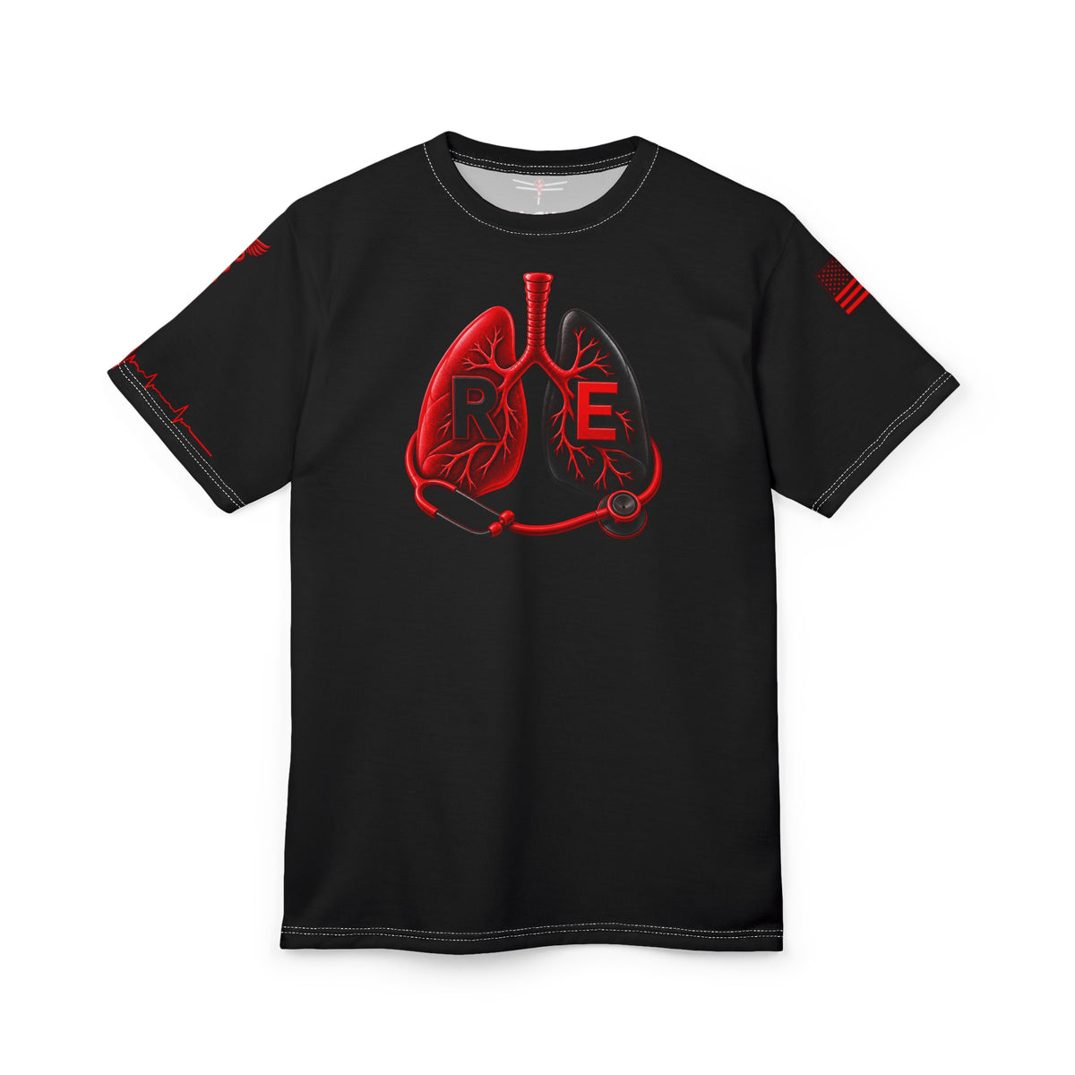 Respiratory Edge Crystal Respiratory Therapist All-Over-Print T-Shirt