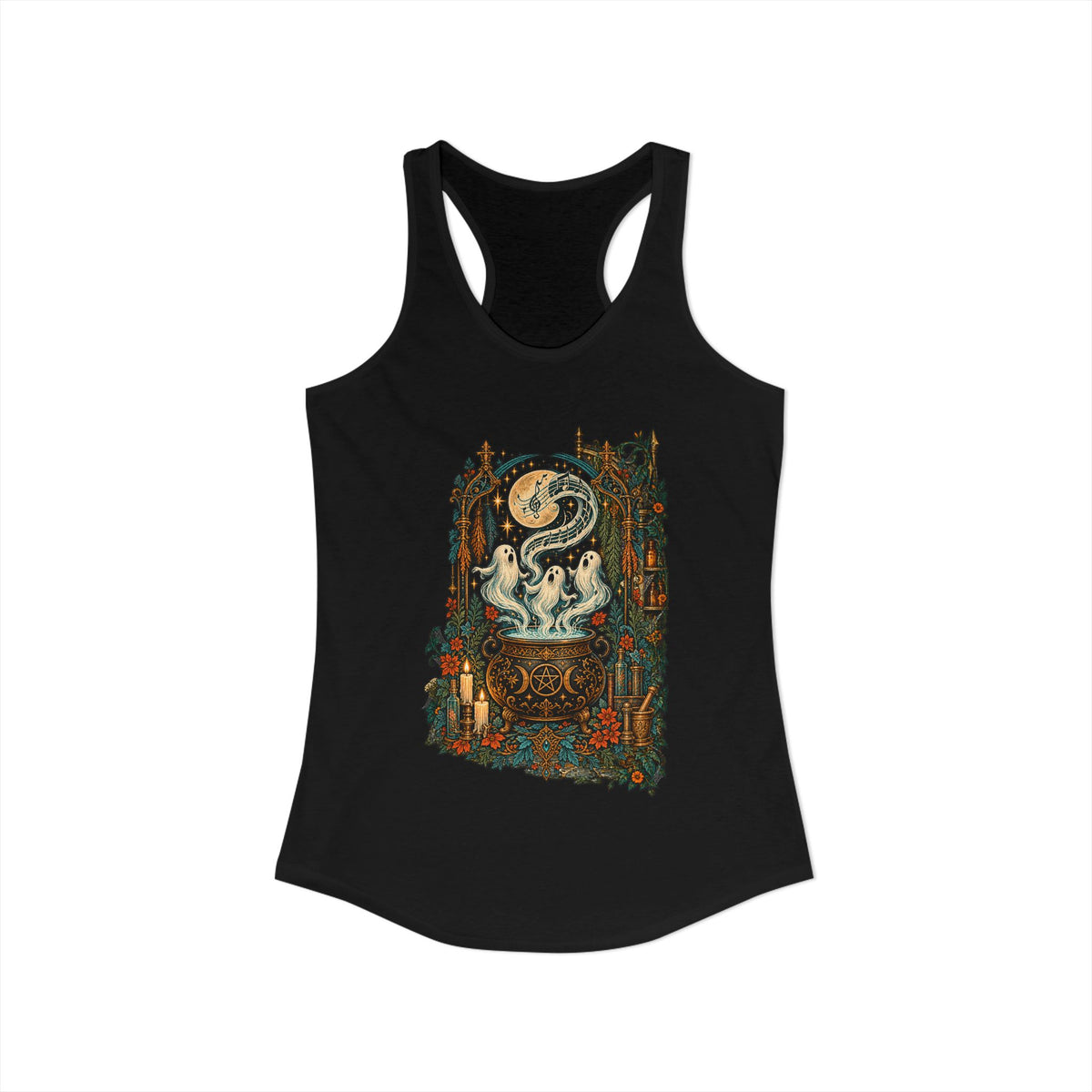 Halloween Never Sleeps — The Cauldron Choir Women’s Racerback Tank