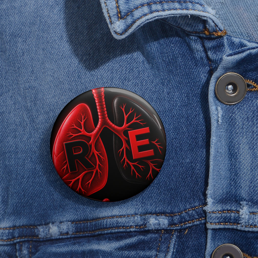 Respiratory Edge Logo Pin Button — 1.25 or 2.25 Inch