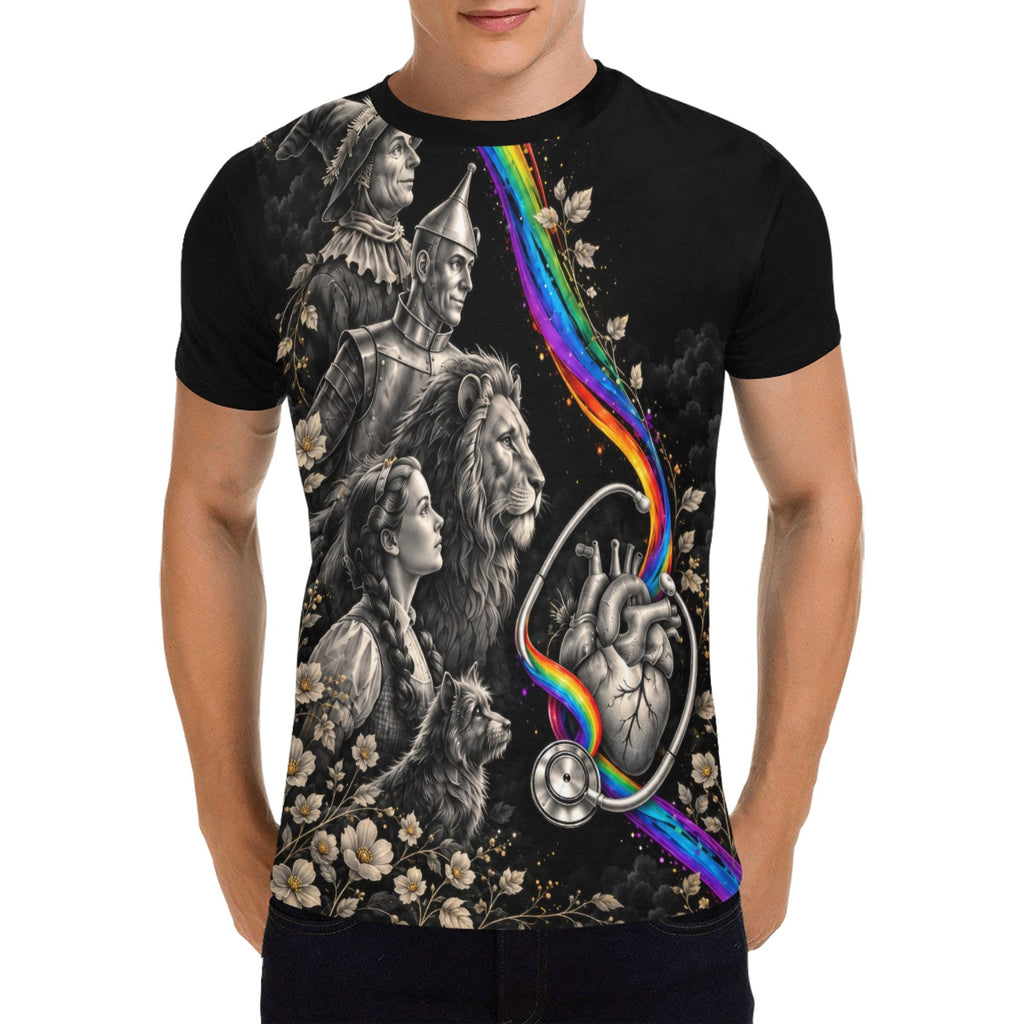 Emerald Afterglow — Black Oz Pride Medical T-Shirt