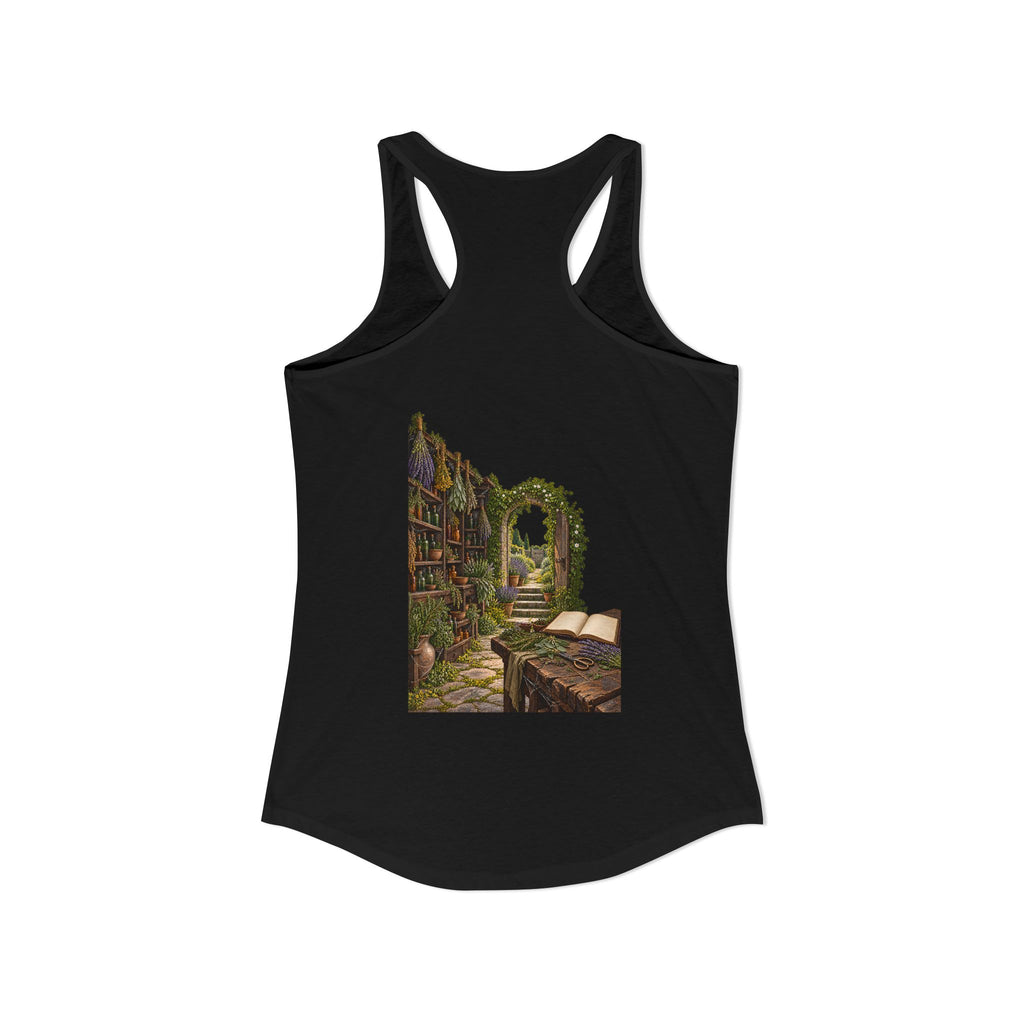 Halloween Never Sleeps — House of Wild Herbs Women’s Racerback Tank