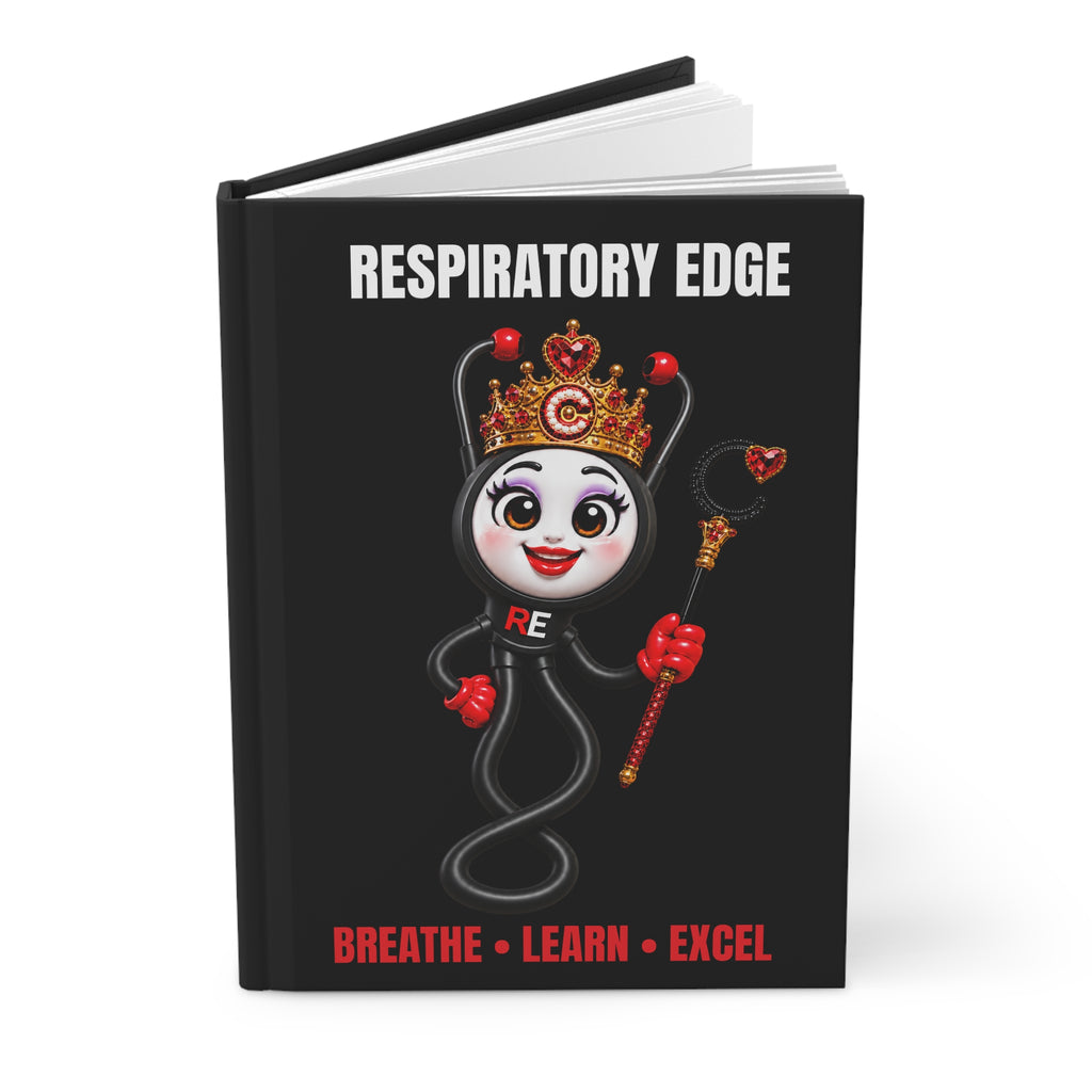 Respiratory Edge Crystal Study & Clinical Notes Hardcover Journal