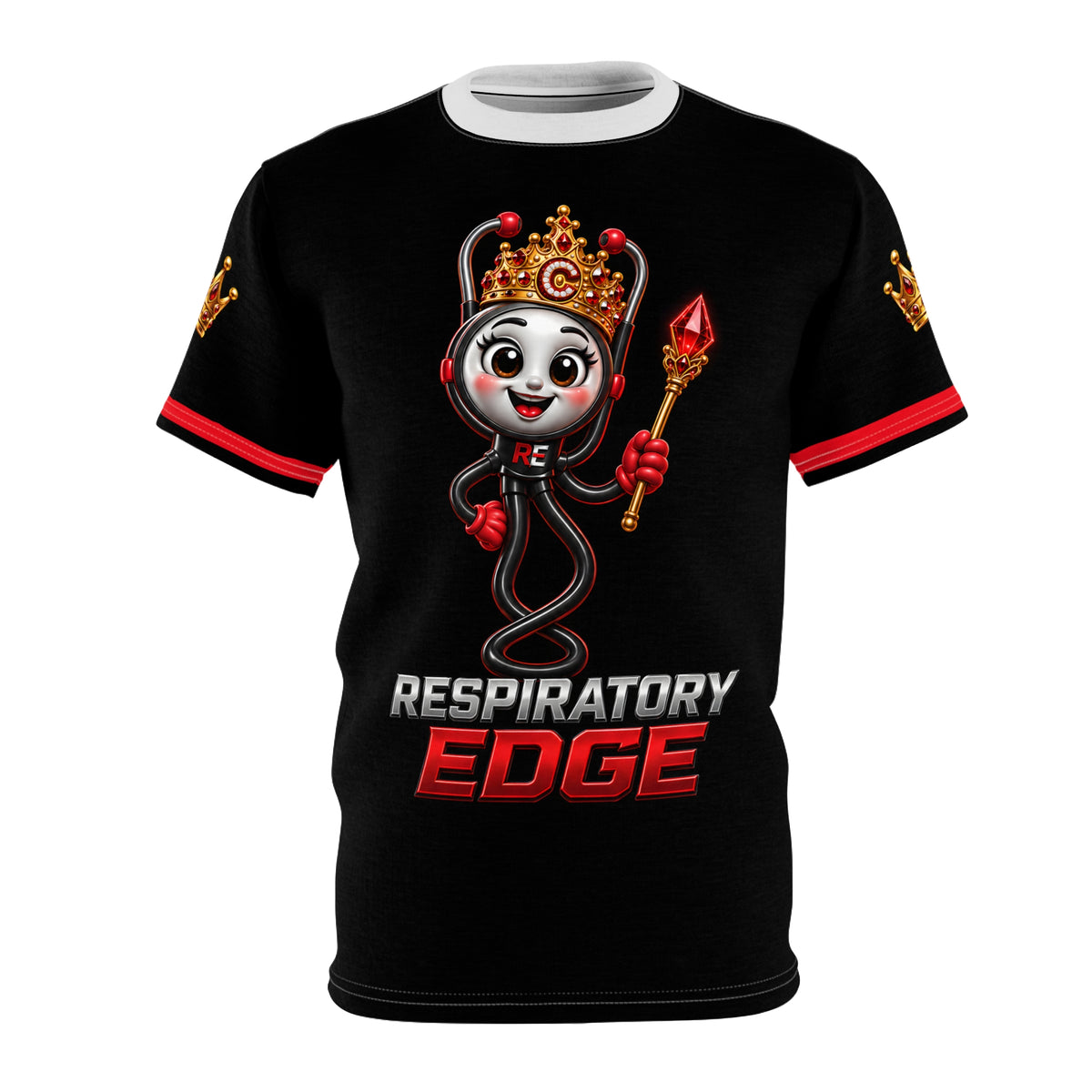 Respiratory Edge | Crystal Study Crew AOP T-Shirt