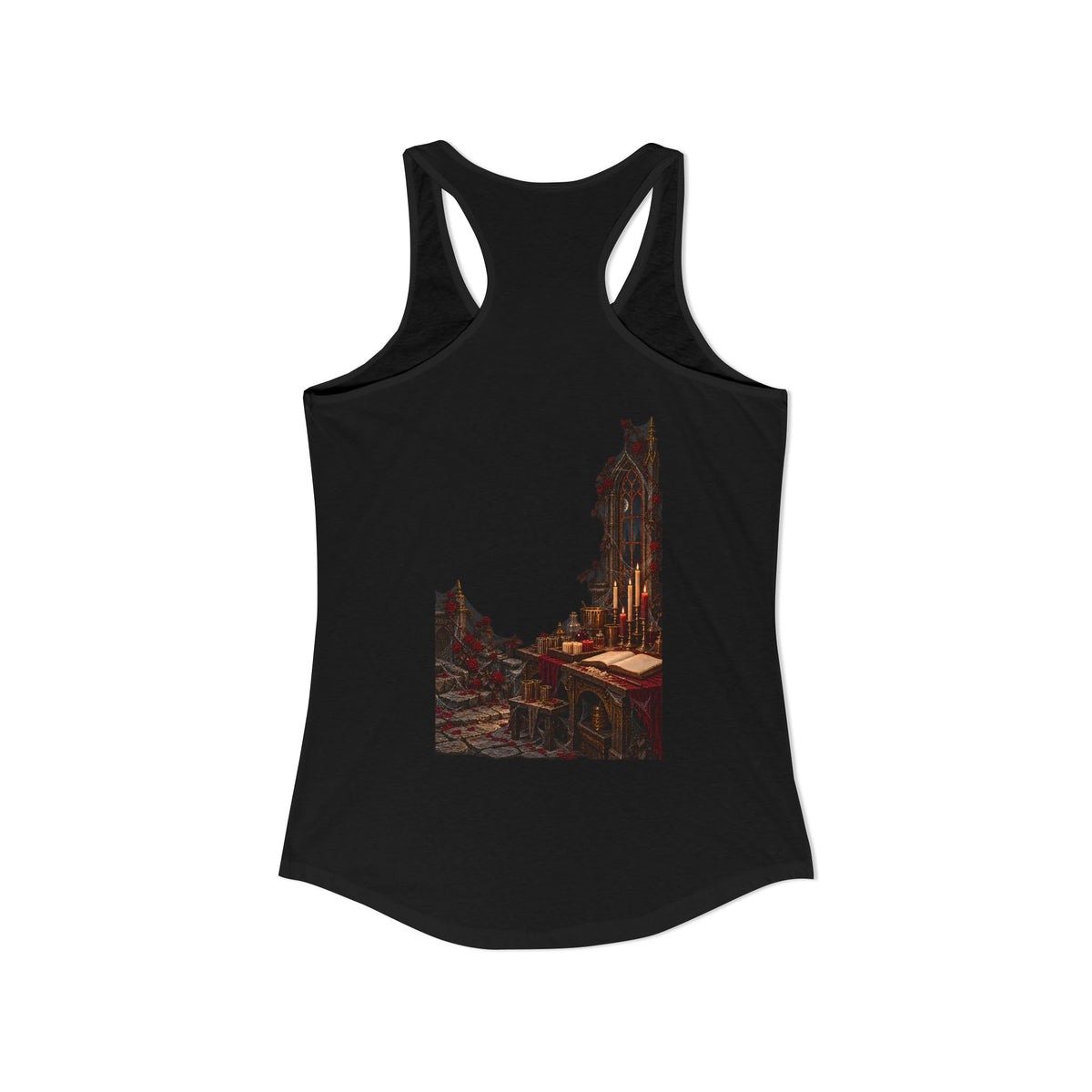 Halloween Never Sleeps — The Candle Maker Women’s Racerback Tank