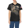 Spring Duty Crew — Veterans Easter All-Over Print Scrub Top