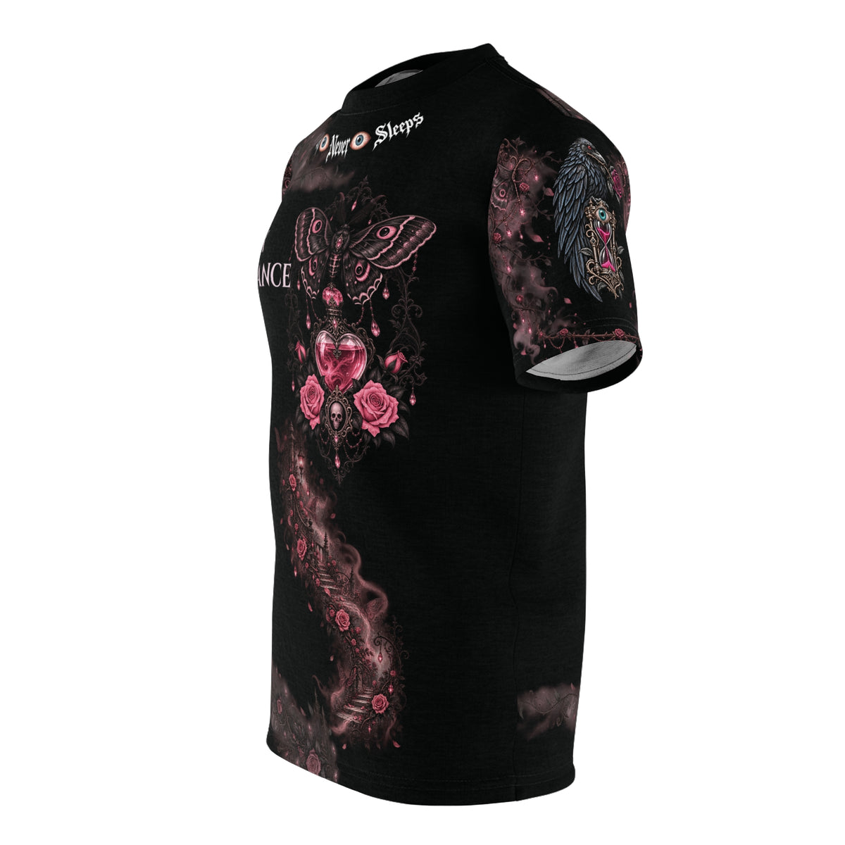 Halloween Never Sleeps — Dark Romance Cut & Sew T-Shirt