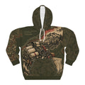 Rescue at First Light all-over medical hoodie product mockup 1