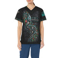 Winter Watch — Respiratory Christmas All-Over Print Scrub Top