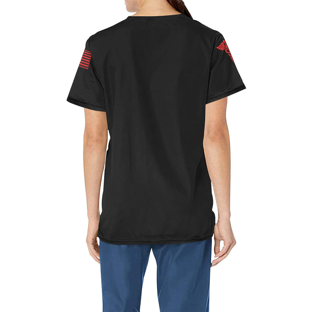 Respiratory Edge Logo — All-Over Print Scrub Top
