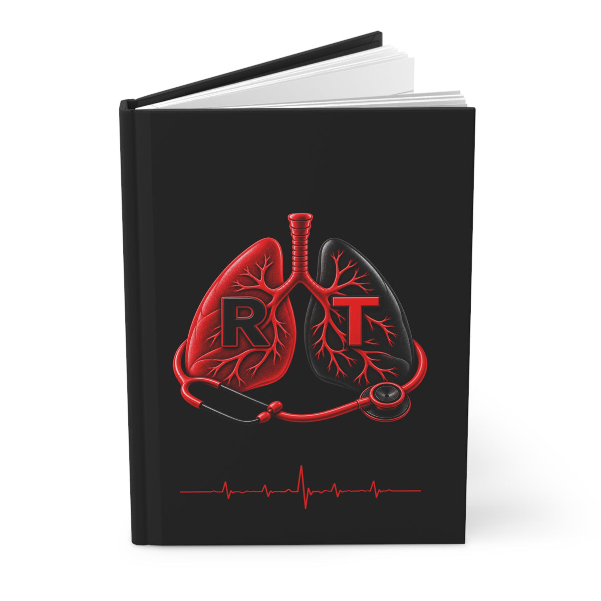 Respiratory Therapy RT Logo Hardcover Journal