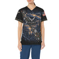 Evergreen Resolve — Air Force Christmas All-Over Print Scrub Top