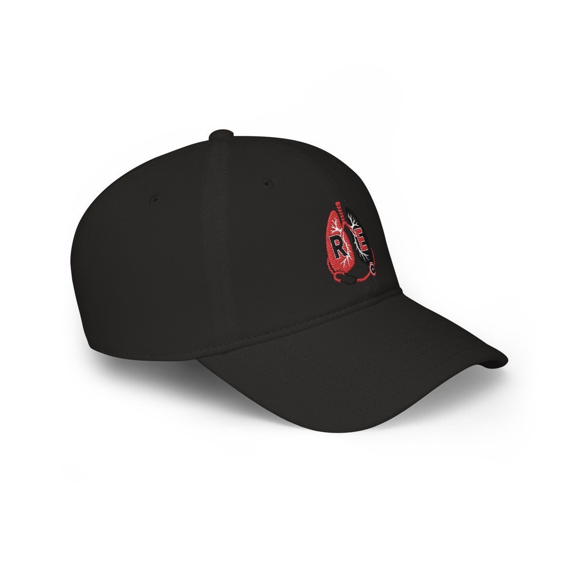 Respiratory Edge RE Logo Embroidered Black Cap