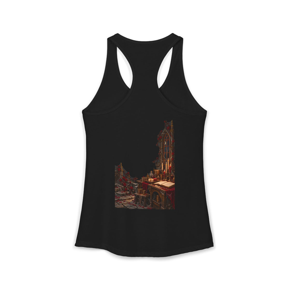 Halloween Never Sleeps — The Candle Maker Women’s Racerback Tank