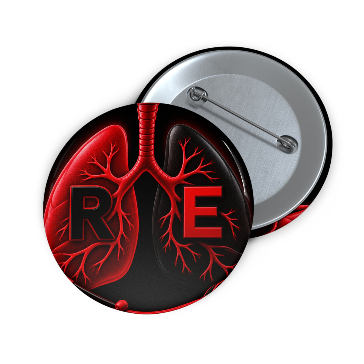 Respiratory Edge Logo Pin Button — 1.25 or 2.25 Inch