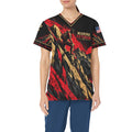 Scarlet Resolve — Marine Corps Veteran All-Over Print Scrub Top
