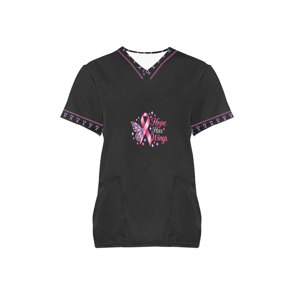 Hope Has Wings — All-Over Print Scrub Top