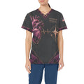 Courage to Care — Veteran Medical All-Over Print Scrub Top
