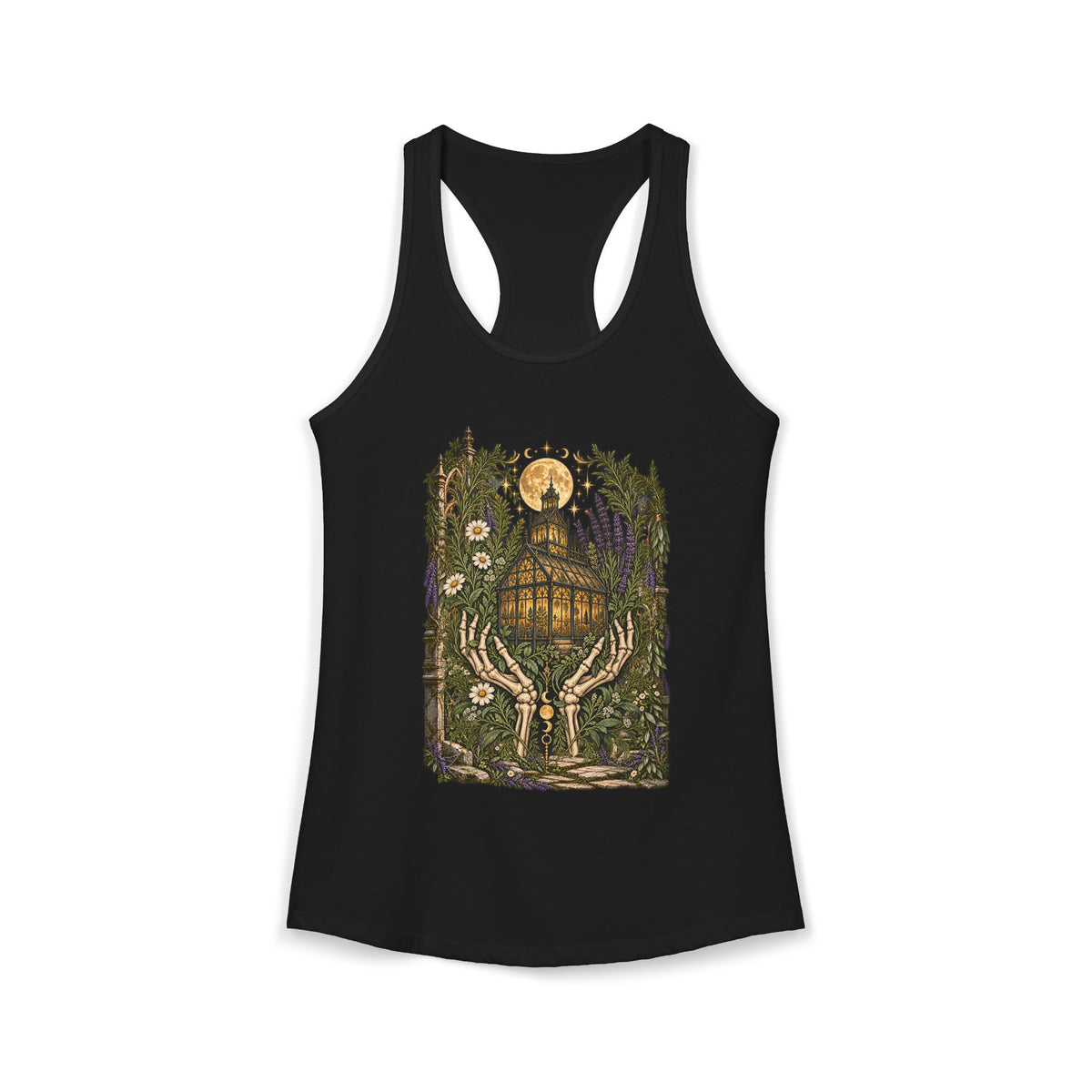 Halloween Never Sleeps — House of Wild Herbs Women’s Racerback Tank