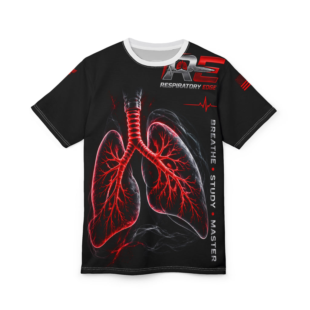 Respiratory Edge Crystal Study & Succeed AOP T-Shirt