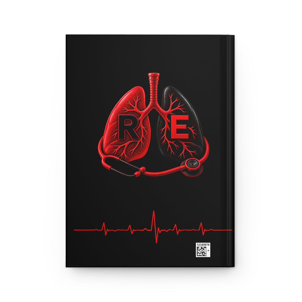Respiratory Edge Crystal Study & Clinical Notes Hardcover Journal