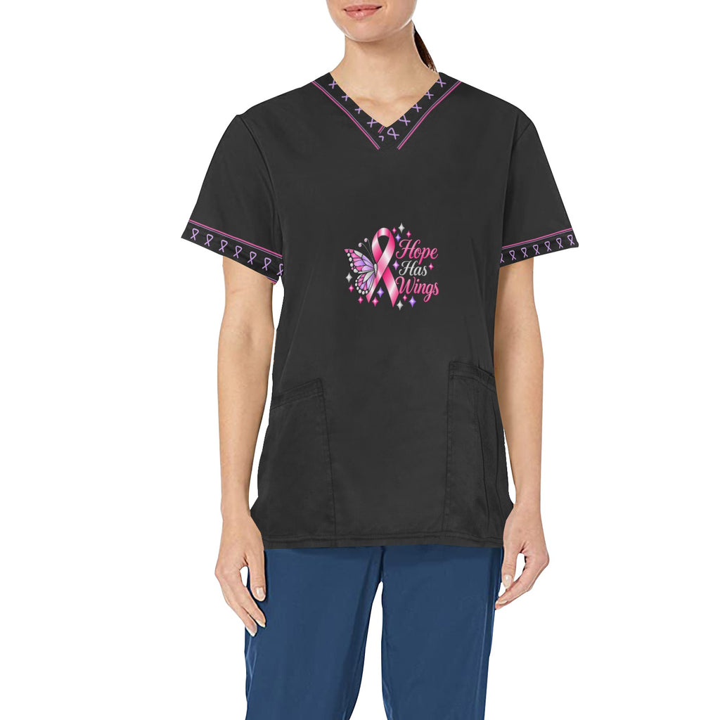 Hope Has Wings — All-Over Print Scrub Top