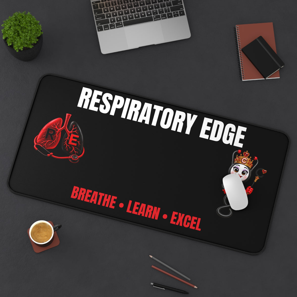 Respiratory Edge Crystal Study Desk Mat – Breathe Learn Excel
