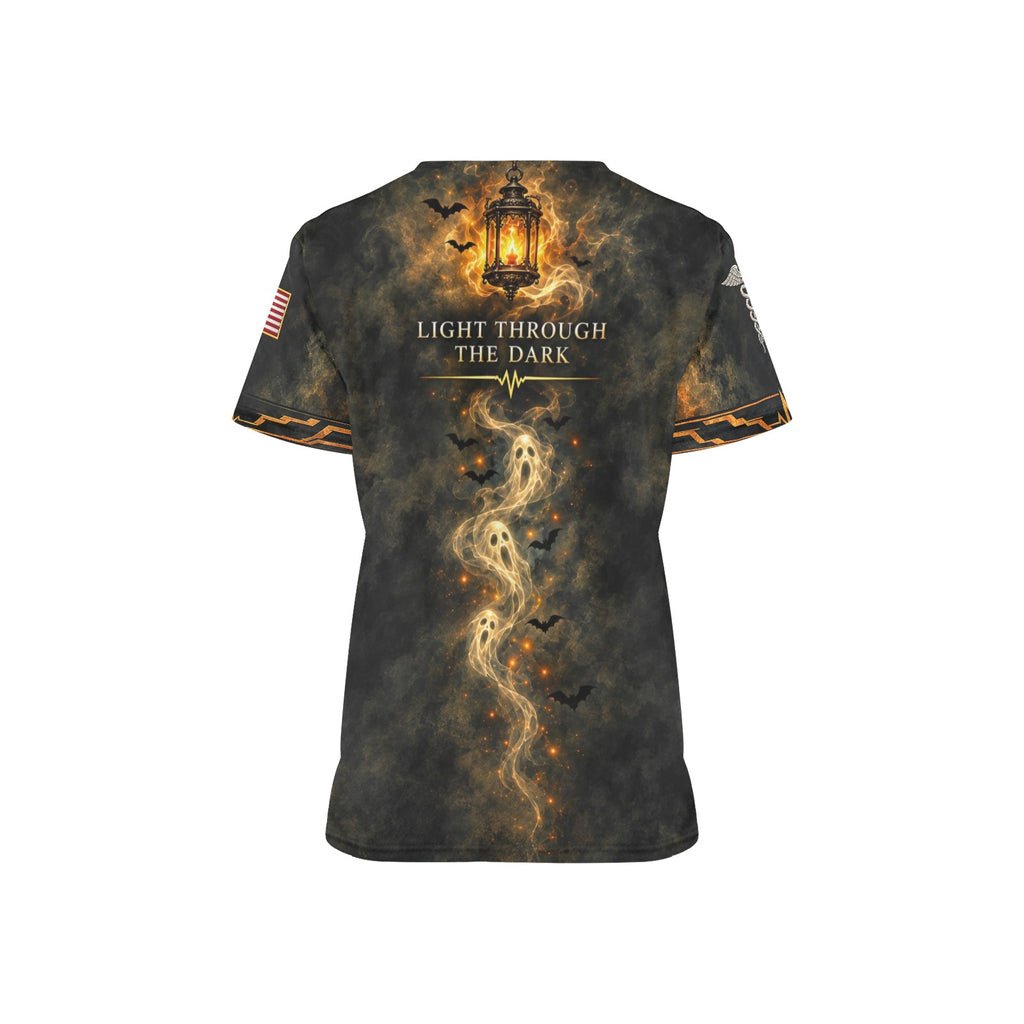 Lantern Watch — Marine Corps Halloween All-Over Print Scrub Top