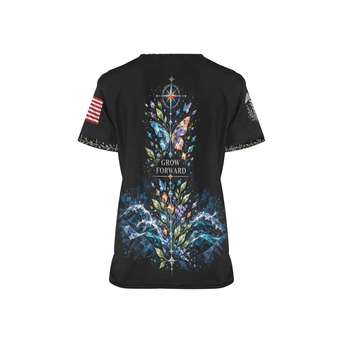 Wings of Renewal — Coast Guard Easter All-Over Print Scrub Top
