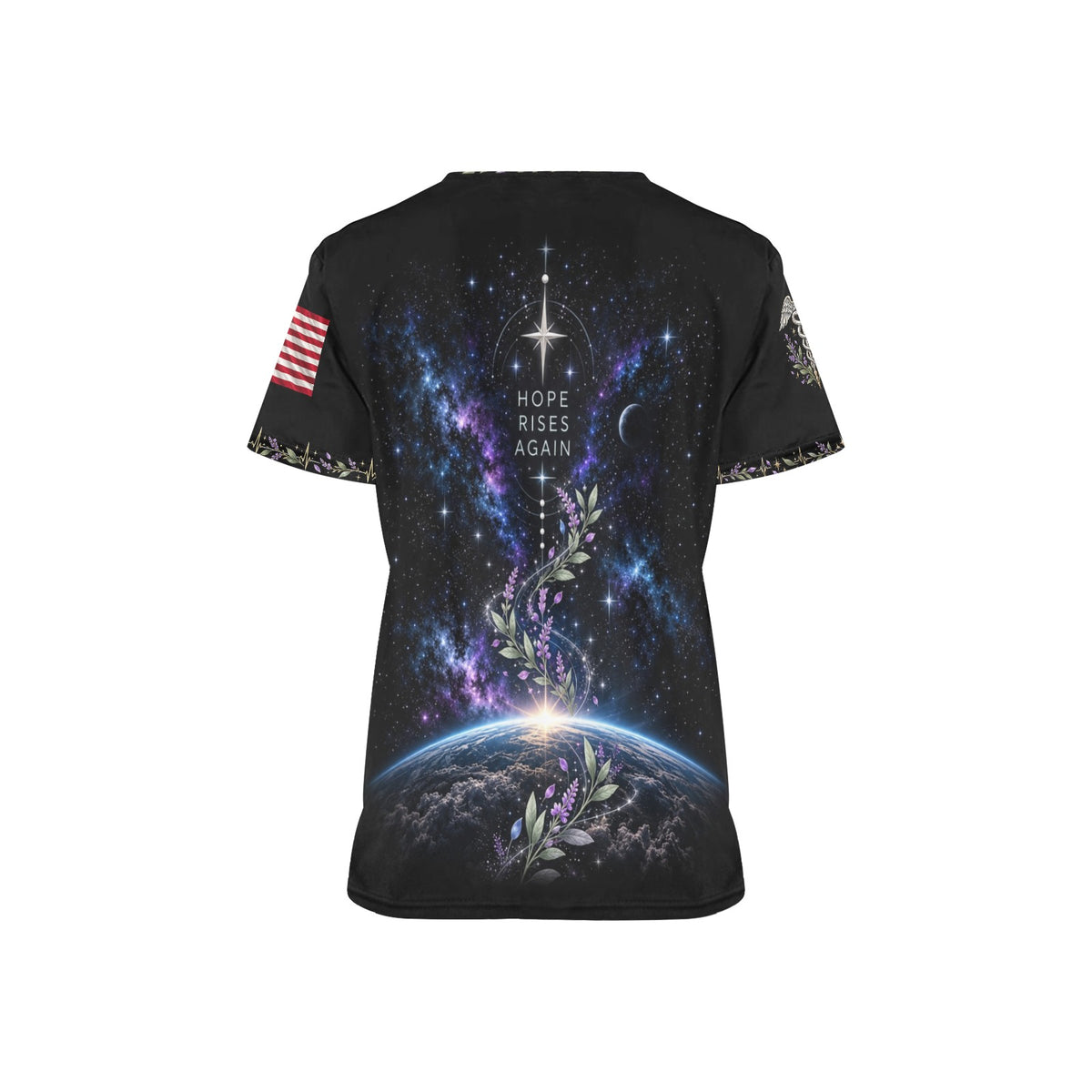 Renewed Resolve — Space Force Easter All-Over Print Scrub Top