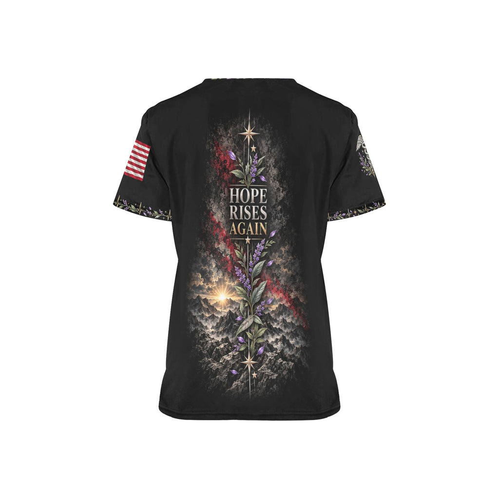 Renewed Resolve — Marine Corps Easter All-Over Print Scrub Top