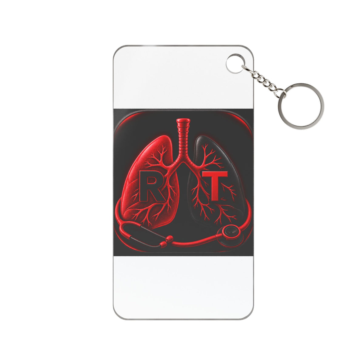 Respiratory Therapist RT Acrylic Keychain Charm — 3 Sizes