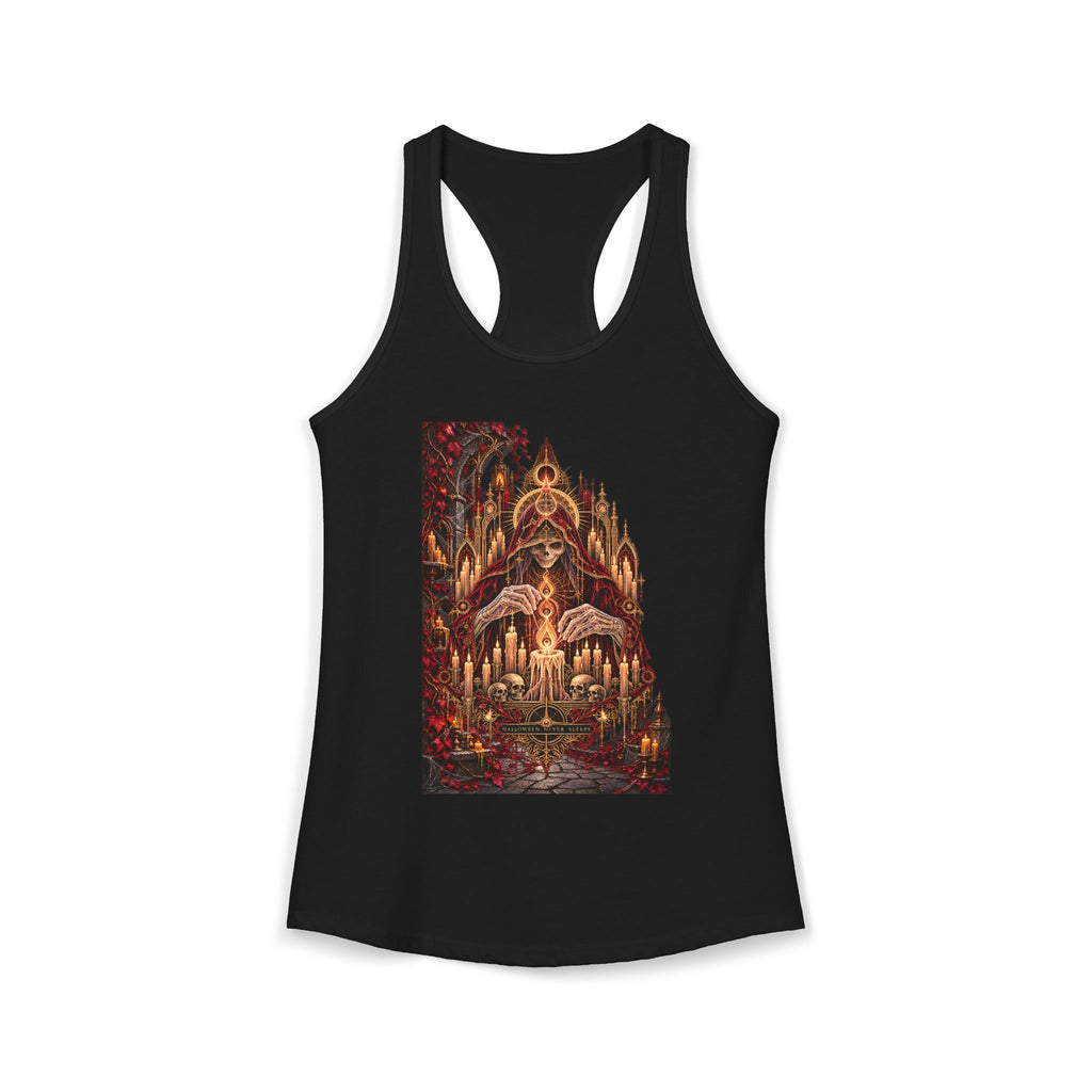 Halloween Never Sleeps — The Candle Maker Women’s Racerback Tank