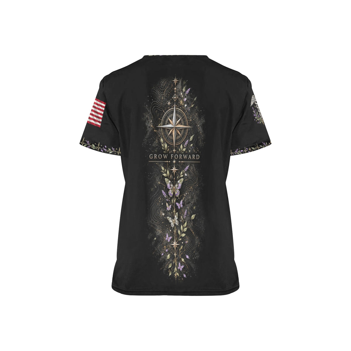Wings of Renewal — Veterans Easter All-Over Print Scrub Top