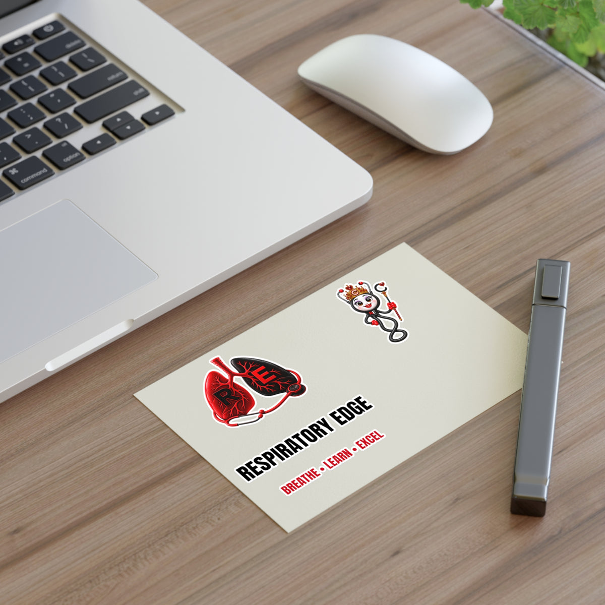 Respiratory Edge Crystal Three-Design Sticker Sheet