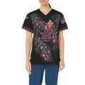 Holiday Crew — Breast Cancer Awareness Christmas All-Over Print Scrub Top
