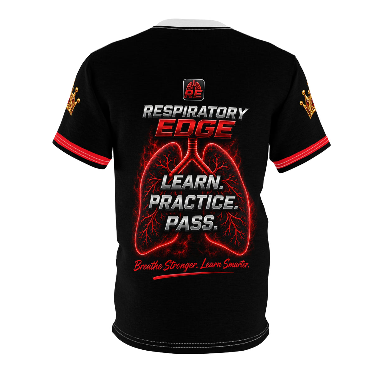 Respiratory Edge | Crystal Study Crew AOP T-Shirt