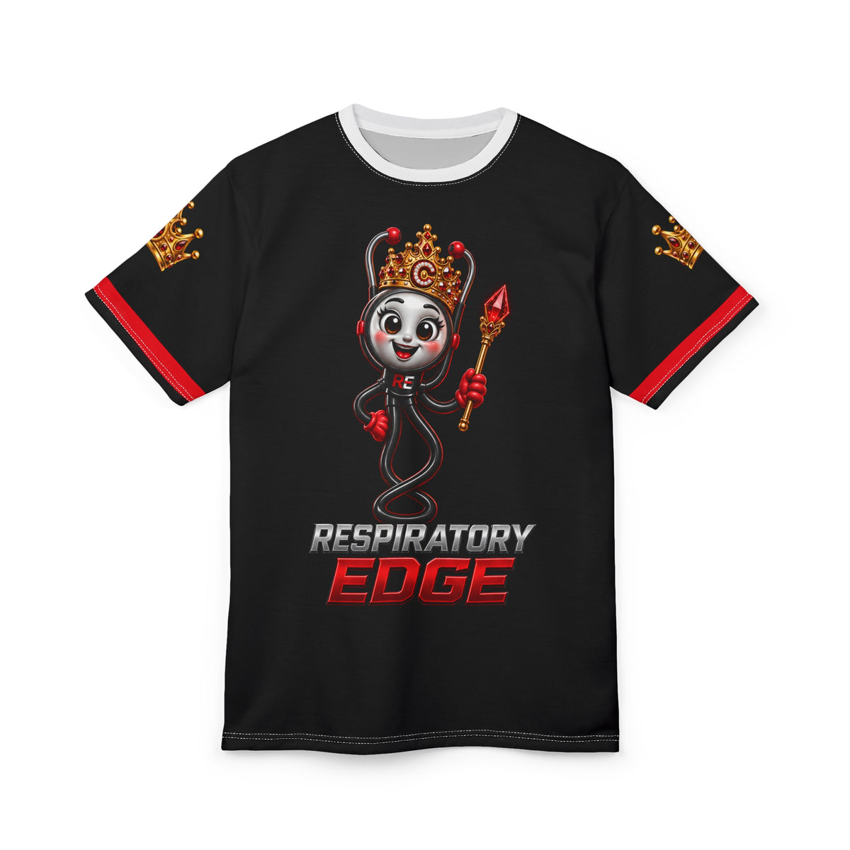 Respiratory Edge | Crystal Study Crew AOP T-Shirt
