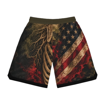 Ember Shield Basketball Shorts — back supplier mockup