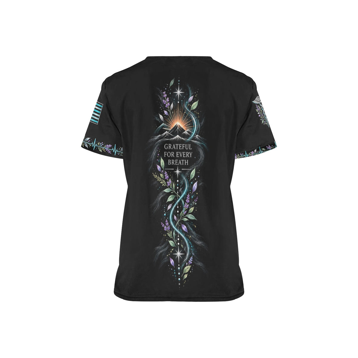 Renewed Resolve — Respiratory Easter All-Over Print Scrub Top