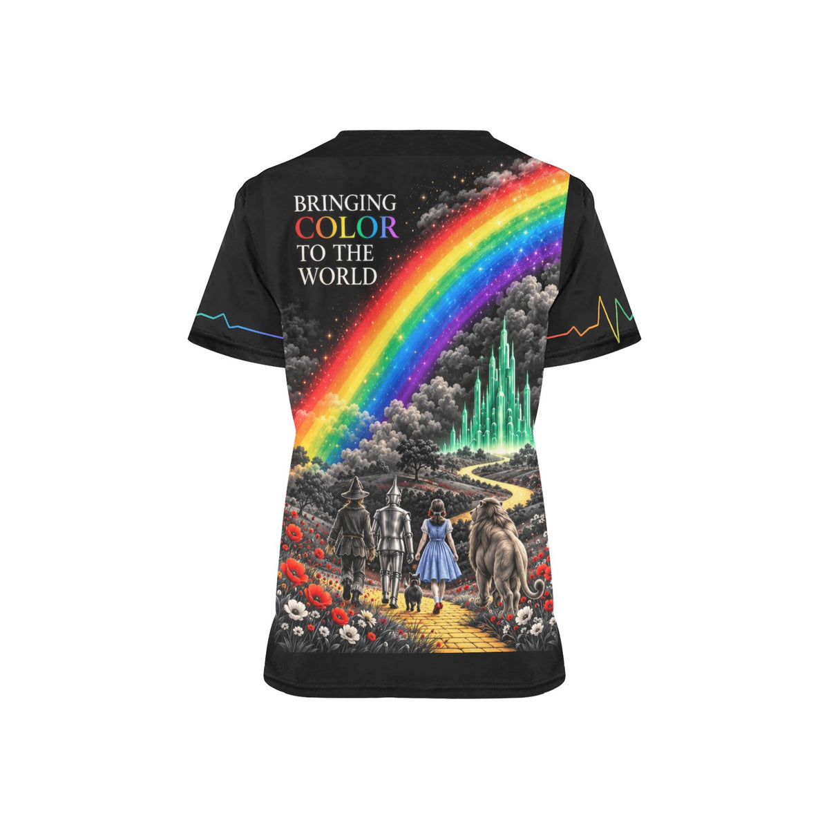 Spectrum Shift — Black Oz Pride Medical Scrub Top