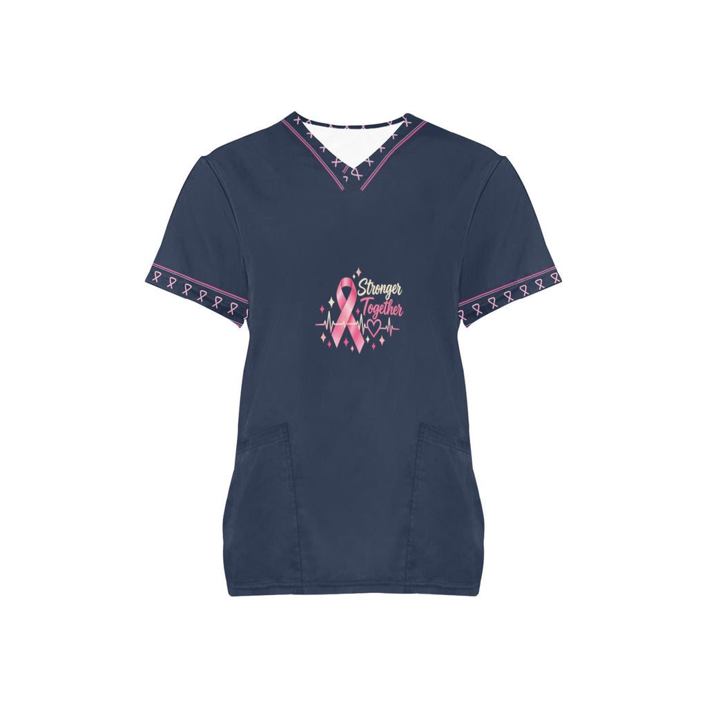 Hope in Bloom — All-Over Print Scrub Top