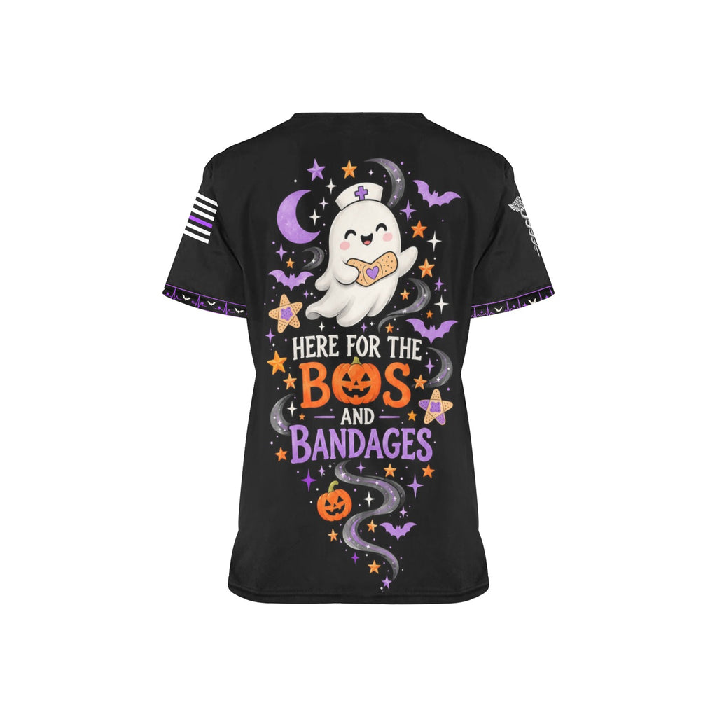 Boo Crew Medical — Medical Halloween All-Over Print Scrub Top