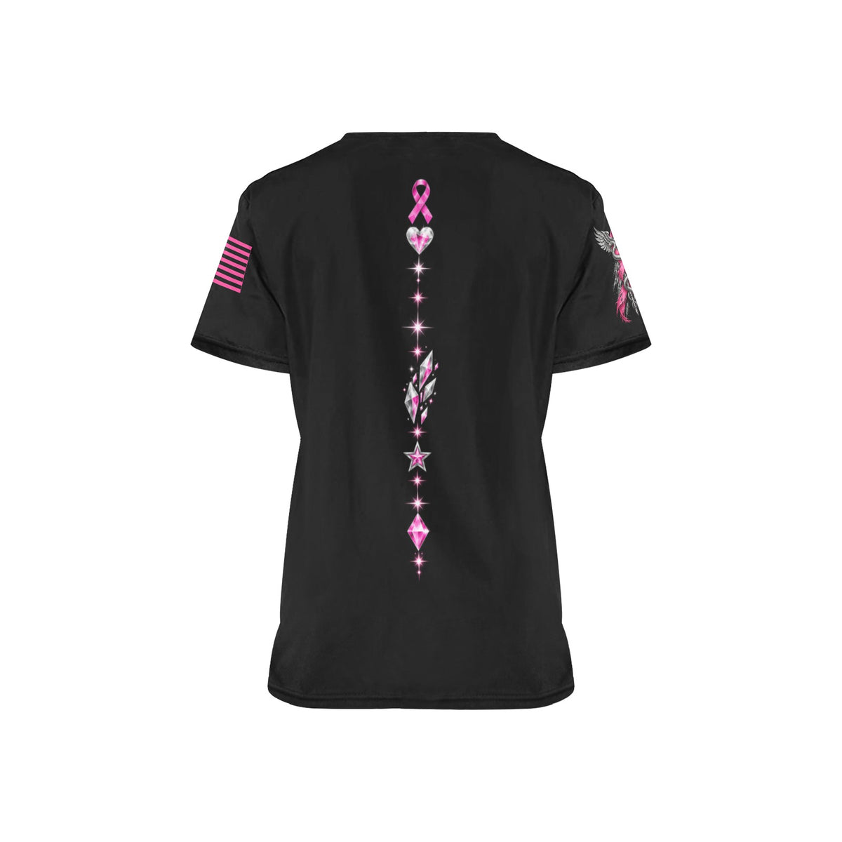 Still Standing — Breast Cancer Awareness All-Over Print Scrub Top