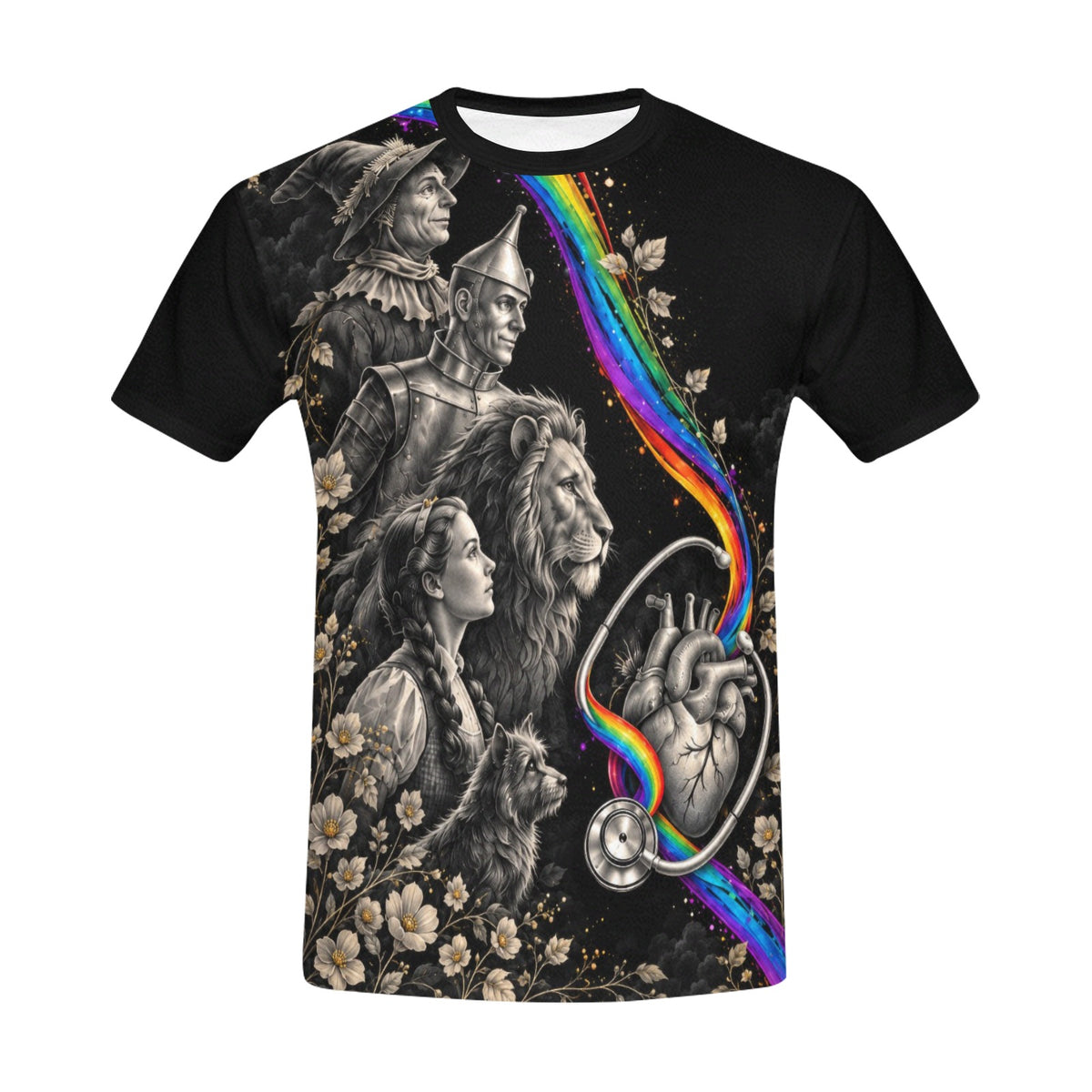 Emerald Afterglow — Black Oz Pride Medical T-Shirt